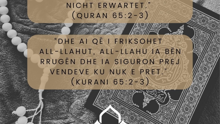 Glaube, Geduld und Vertrauen