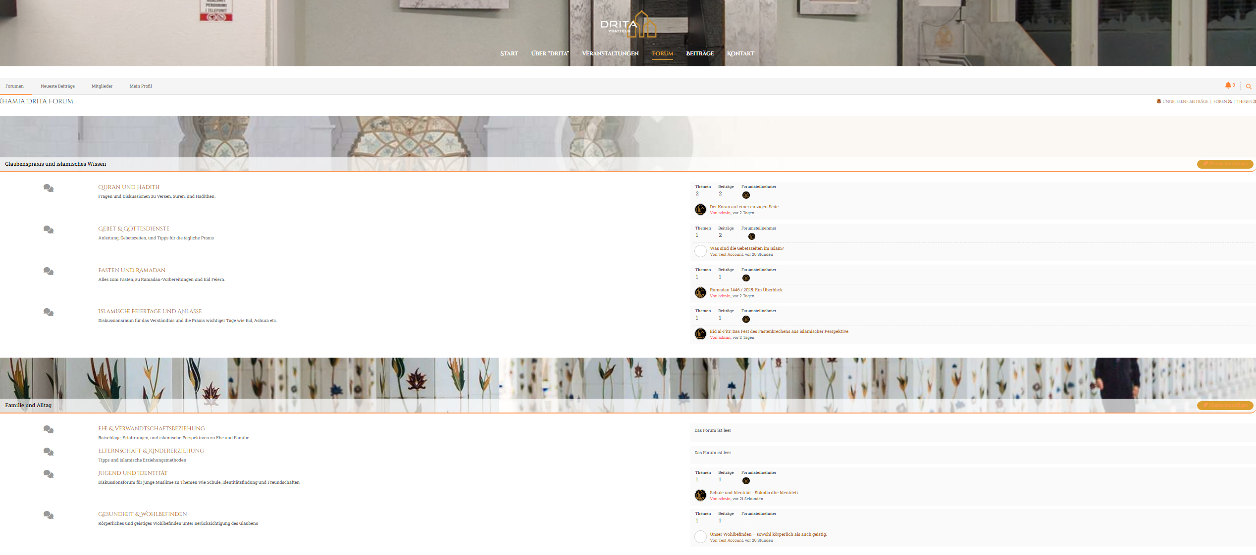 Willkommen im Forum der Moschee Drita!