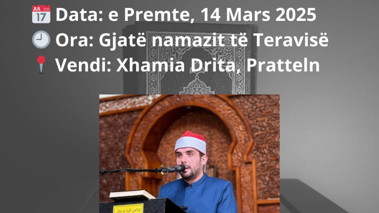 Kemi nderin të mirëpresim Hafiz Mujdin Ef. Limani